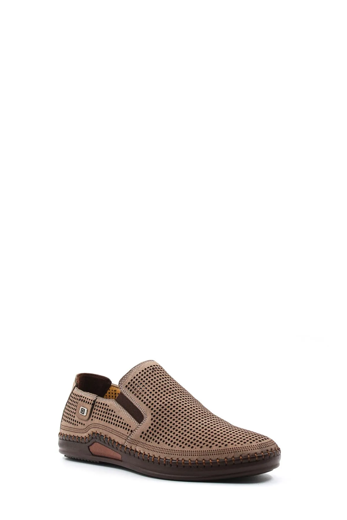 Taupe Perforated Slip-Ons-Wessi sold by Wessi product image thumbnail 3