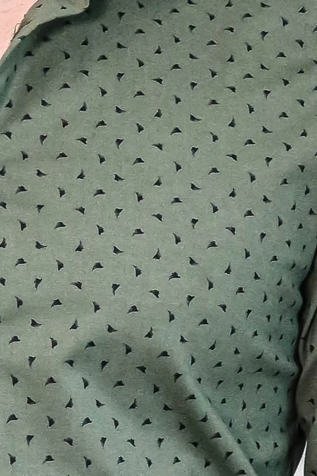 Men’s Khaki Shirt with Minimal Black Pattern – Wessi sold by Wessi product image thumbnail 5