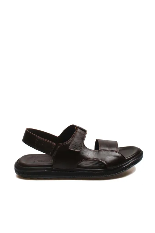 Brown Leather Velcro Sandals Wessi sold by Wessi