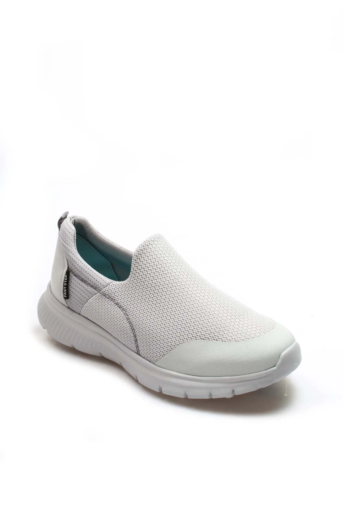 Men's Light Gray Slip-On Sneakers with Breathable Mesh Upper - Wessi sold by Wessi product image thumbnail 3