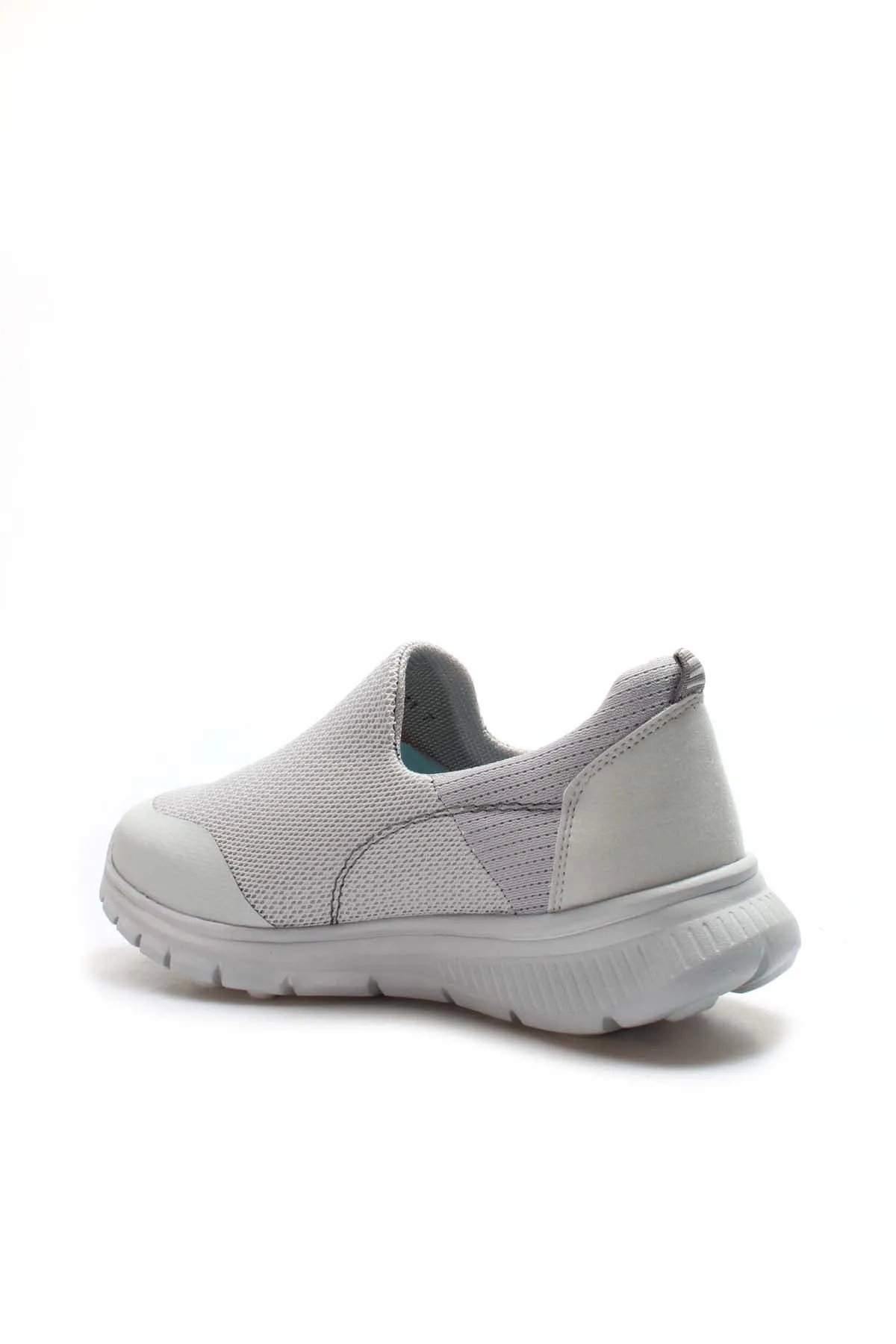 Men's Light Gray Slip-On Sneakers with Breathable Mesh Upper - Wessi sold by Wessi product image thumbnail 2