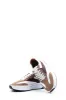 Men's Beige Black and Red Leather Sneakers with White Sole - Wessi sold by Wessi