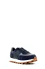 Men's Navy Blue Suede and Leather Casual Sneakers with White Sole - Wessi sold by Wessi