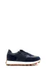 Men's Navy Blue Suede and Leather Casual Sneakers with White Sole - Wessi sold by Wessi