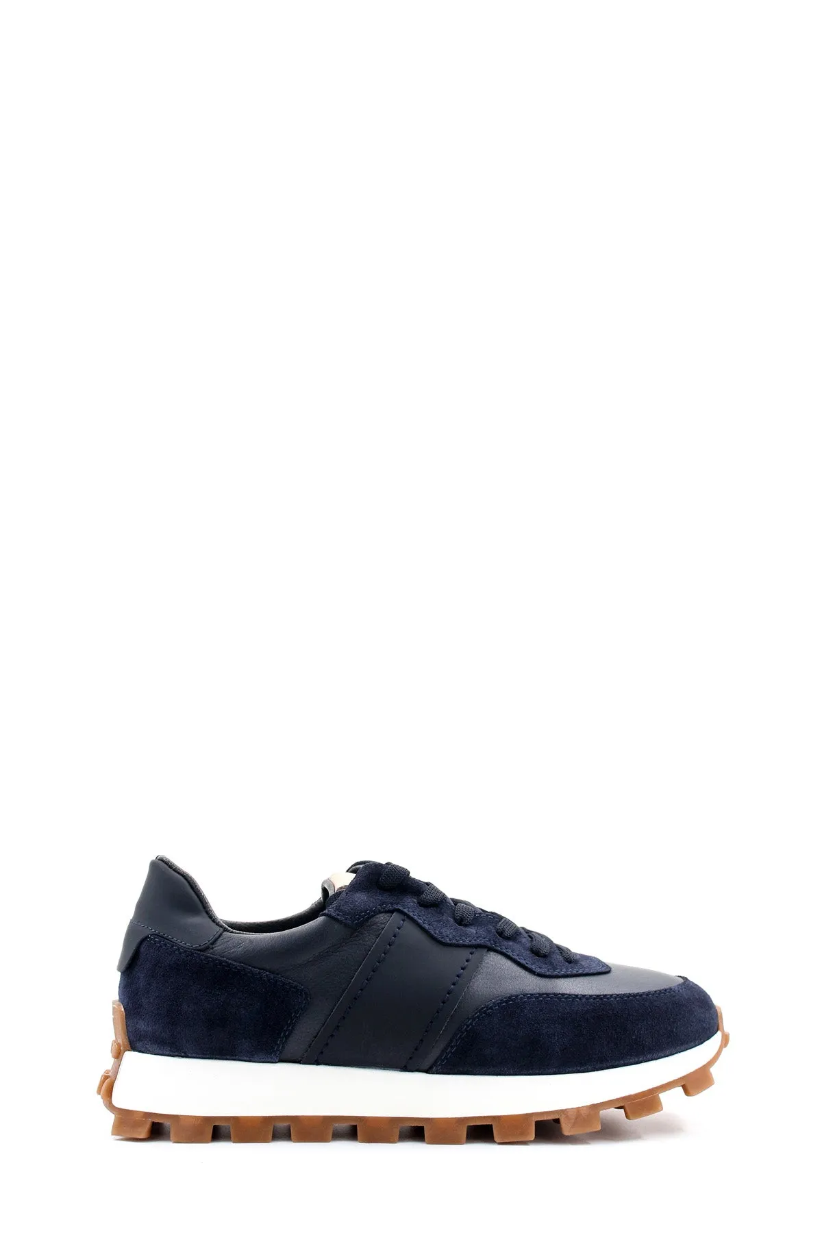 Men's Navy Blue Suede and Leather Casual Sneakers with White Sole - Wessi sold by Wessi product image thumbnail 2