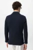 Men's Navy Blue Textured Plain Blazer - Wessi sold by Wessi