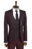Slim Fit Checked Burgundy Men Suit - Wessi sold by Wessi