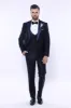 Double Breasted Satin Lapel Navy Blue Men Tuxedo - Wessi sold by Wessi