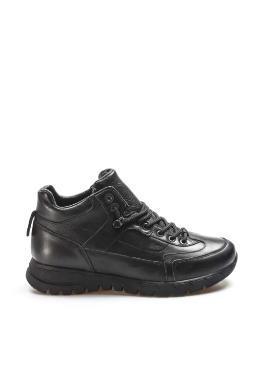 Black Leather High-Top Sneakers Wessi sold by Wessi