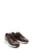 Men's Brown Leather Sneakers with Contrast Sole - Wessi sold by Wessi