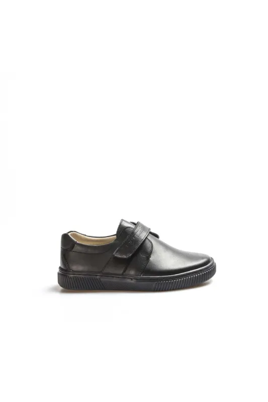 Men's Black Leather Velcro Sneakers-Wessi sold by Wessi