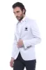 Double Button Mono Lapel Crested Cream Jacket-Wessi sold by Wessi