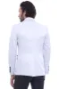Double Button Mono Lapel Crested Cream Jacket-Wessi sold by Wessi