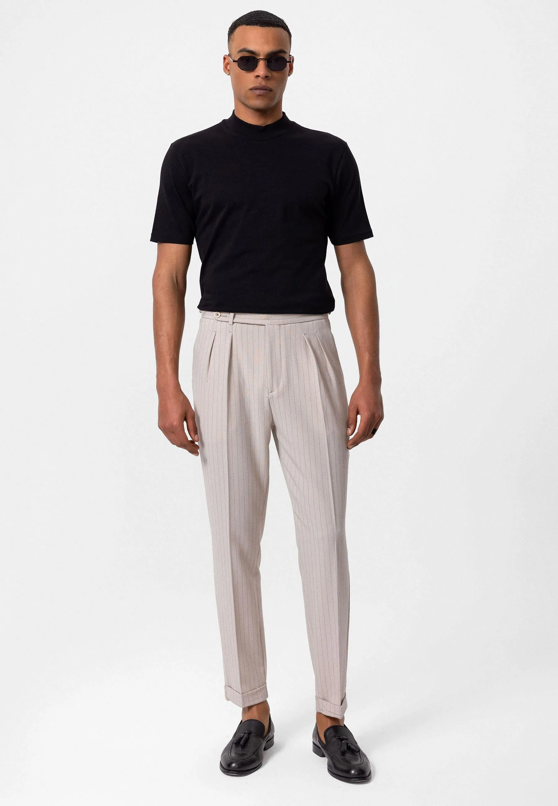 Men's Black Slim Fit Basic T-Shirt - Wessi sold by Wessi product image thumbnail 2