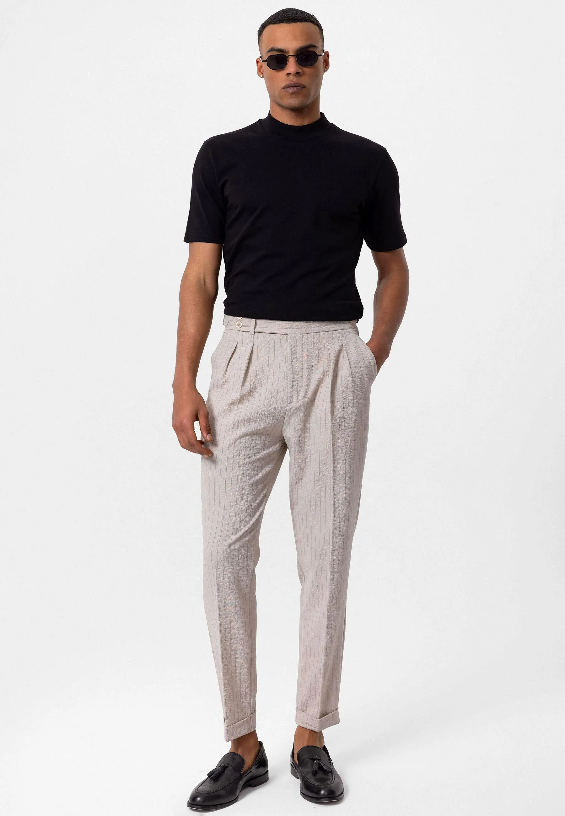 Men's Black Slim Fit Basic T-Shirt - Wessi sold by Wessi product image thumbnail 3