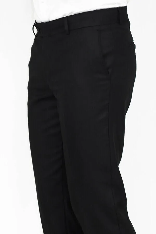 Plain Black Men Pants - Wessi sold by Wessi product image thumbnail 3