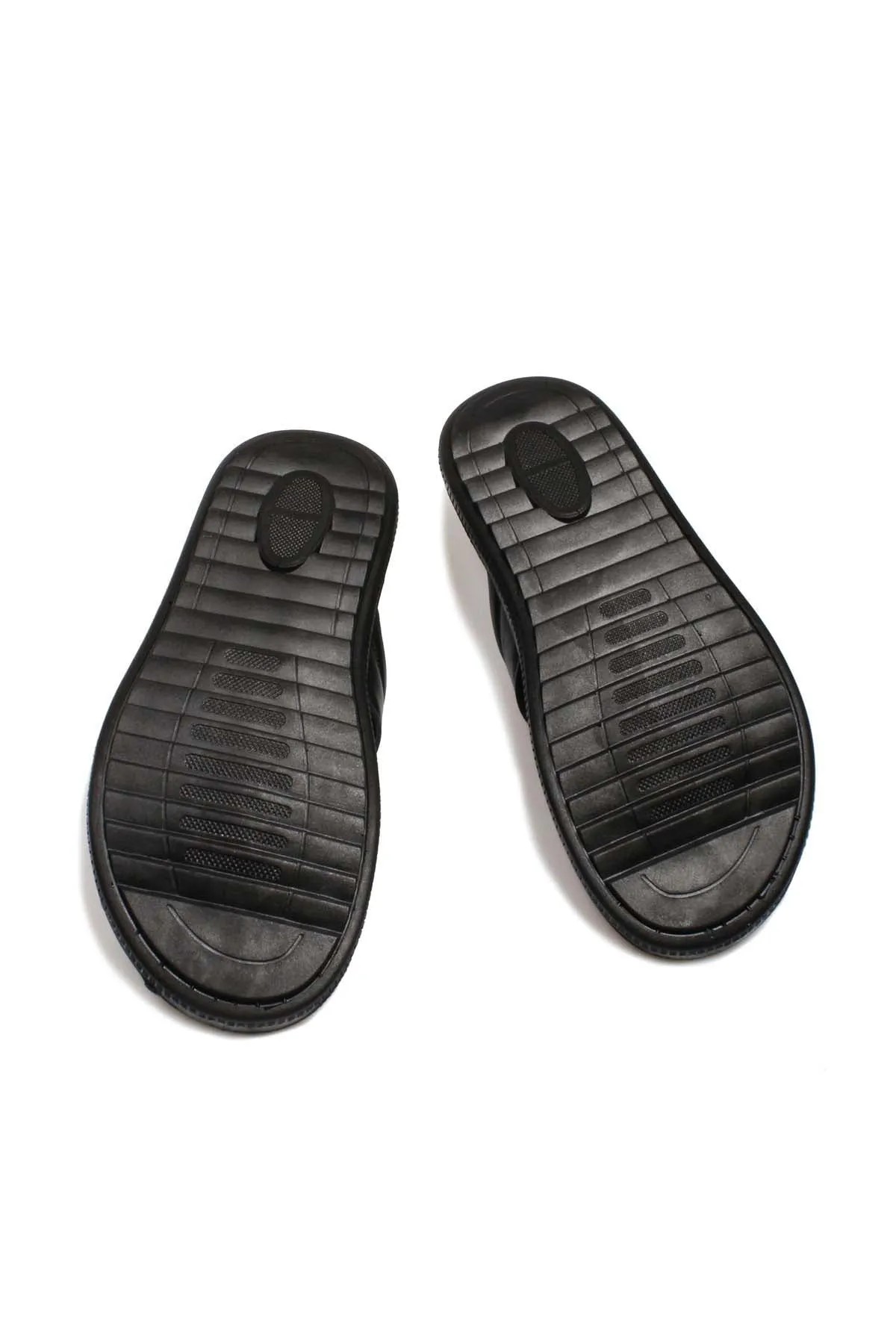 Men's Black Leather Flip-Flop Sandals-Wessi sold by Wessi product image thumbnail 4