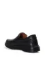 Men's Black Leather Slip-On Loafers with Stitched Detailing and Cushioned Sole - Wessi sold by Wessi