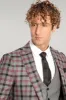 Checked Slim Fit Grey Men Suit - Wessi sold by Wessi