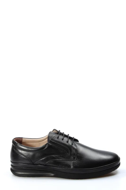 Black Leather Comfort Lace-Up Shoes-Wessi sold by Wessi