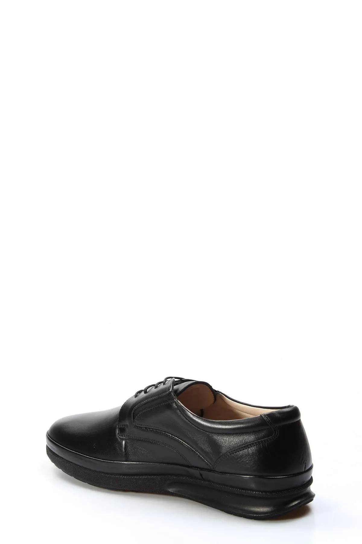 Black Leather Comfort Lace-Up Shoes-Wessi sold by Wessi product image thumbnail 2