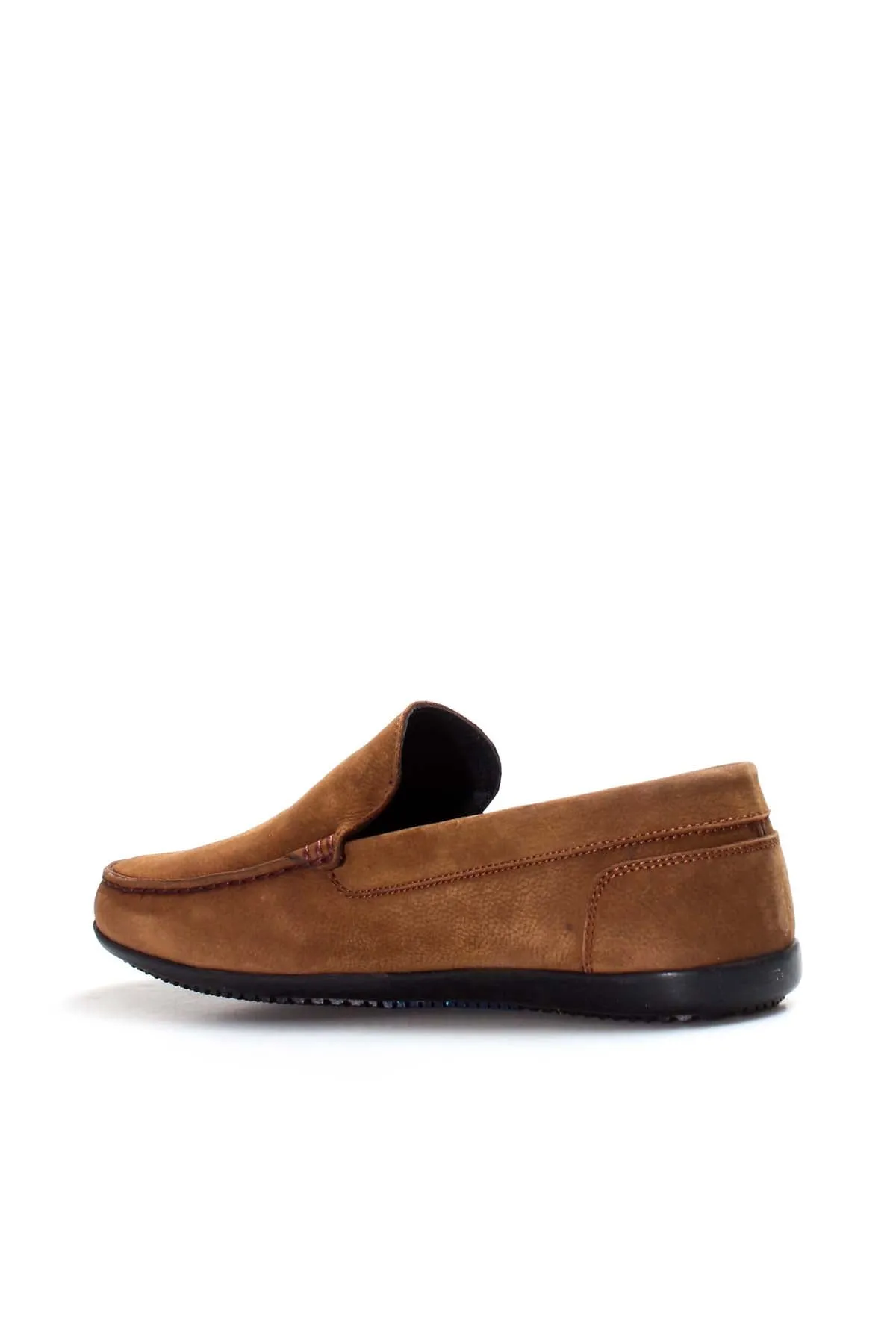 Tan Suede Loafers with Accent Stitching-Wessi sold by Wessi product image thumbnail 2