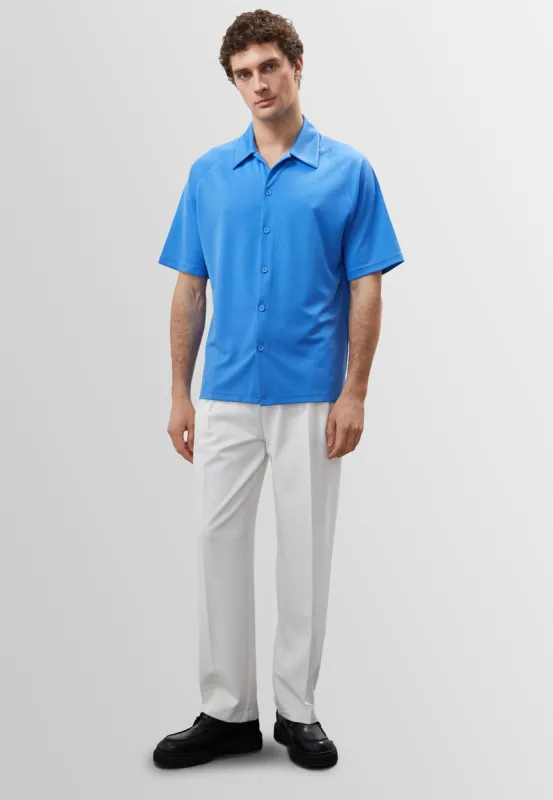 Men's Sax Oversize Short Sleeve  Shirt - Wessi sold by Wessi