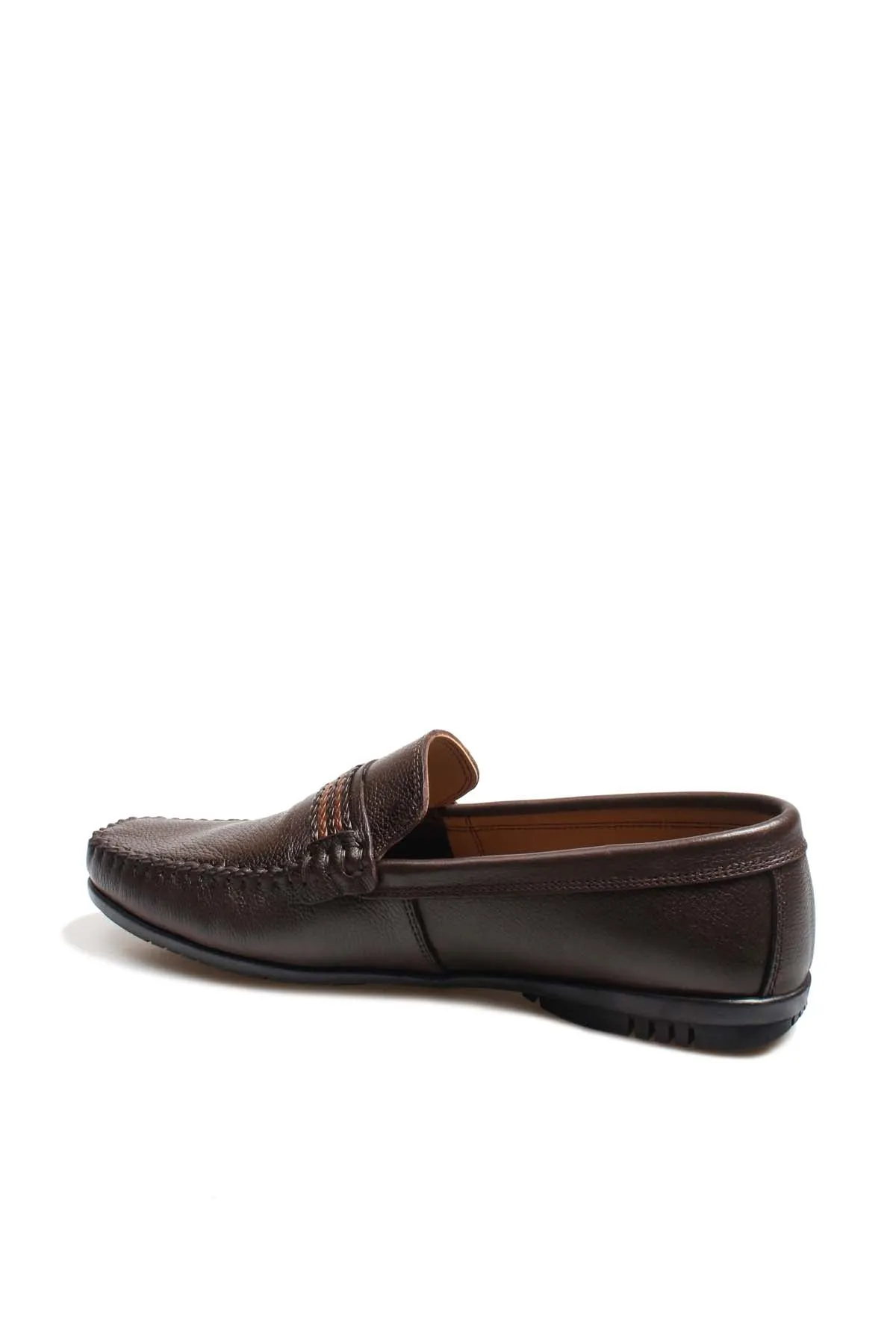 Men's Brown Leather Driving Loafers-Wessi sold by Wessi product image thumbnail 2
