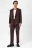 Men's Brown Double Breasted  Blazer Jacket with Bag Pocket - Wessi sold by Wessi