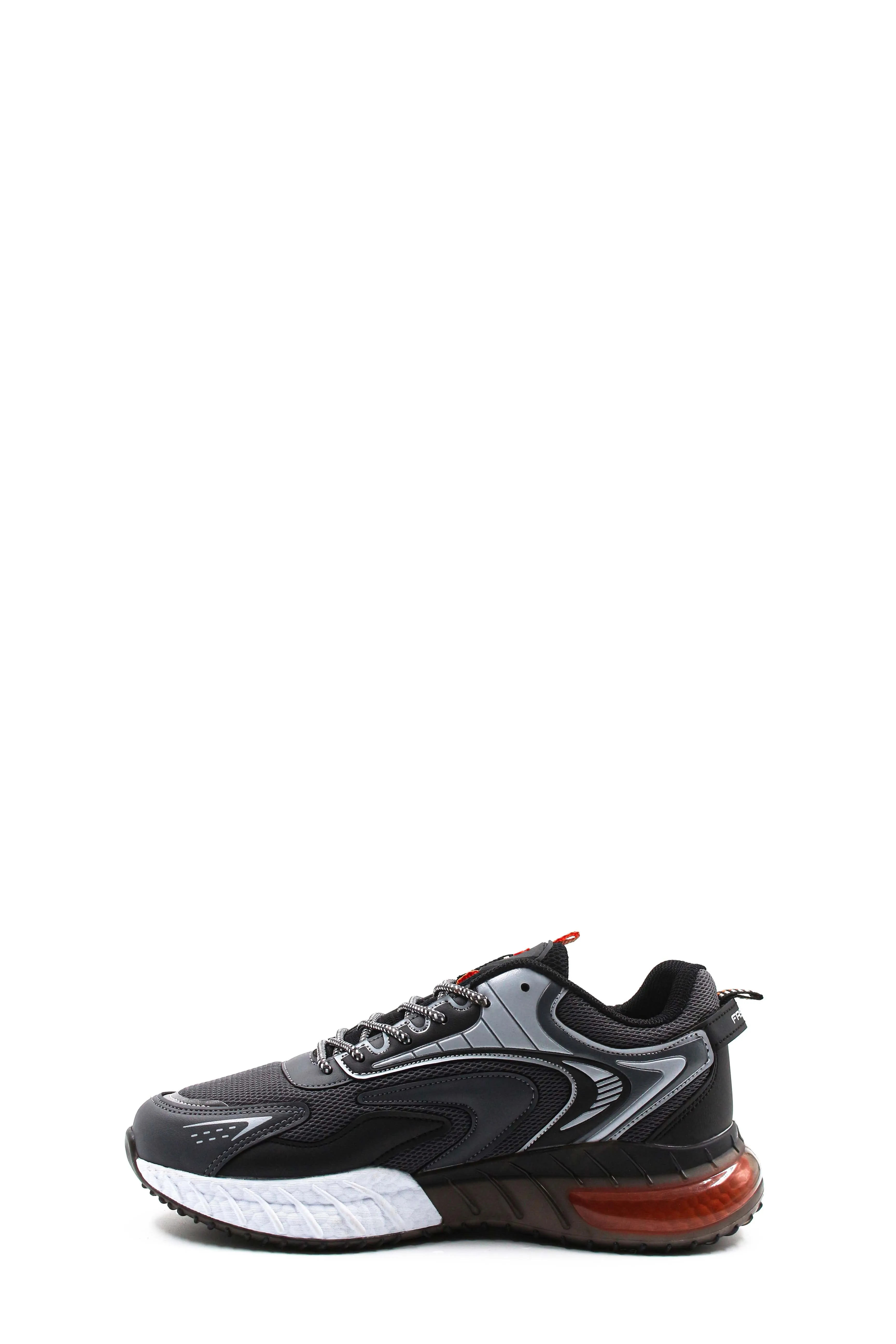 Men's Anthracite and Orange Athletic Running Shoes - Wessi sold by Wessi product image thumbnail 2