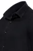Plain Slim Fit Black Men Lumberjack Shirt - Wessi sold by Wessi