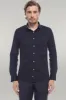 Plain Slim Fit Black Men Lumberjack Shirt - Wessi sold by Wessi