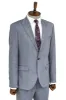 Plain 2 Piece Slim Fit Blue Men Suit - Wessi sold by Wessi
