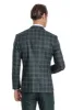 Checked Patterned Slim Fit Green Men Suit - Wessi sold by Wessi