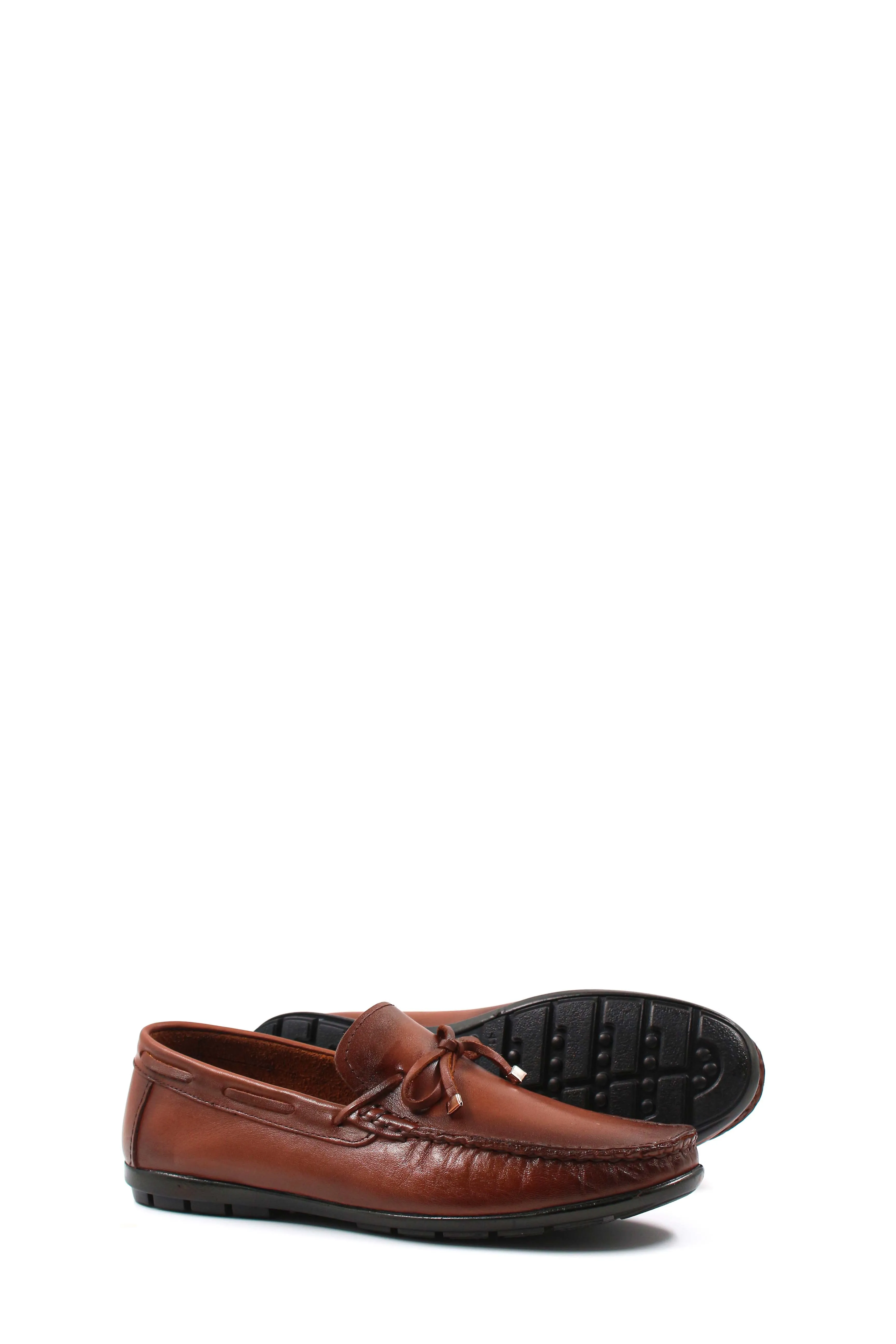 Brown Leather Driving Loafers-Wessi sold by Wessi product image thumbnail 3