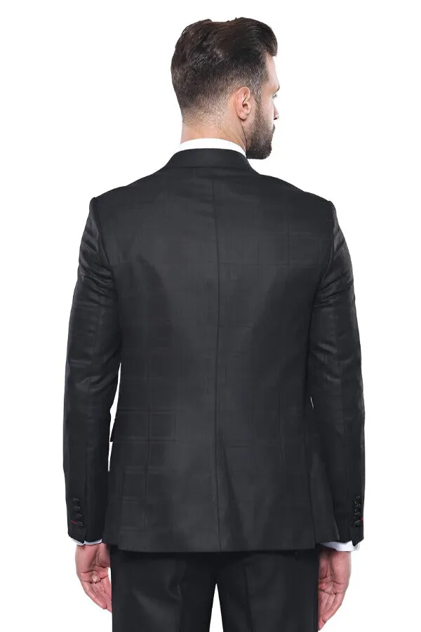 Checked Vested Black Suit | Wessi sold by Wessi product image thumbnail 4
