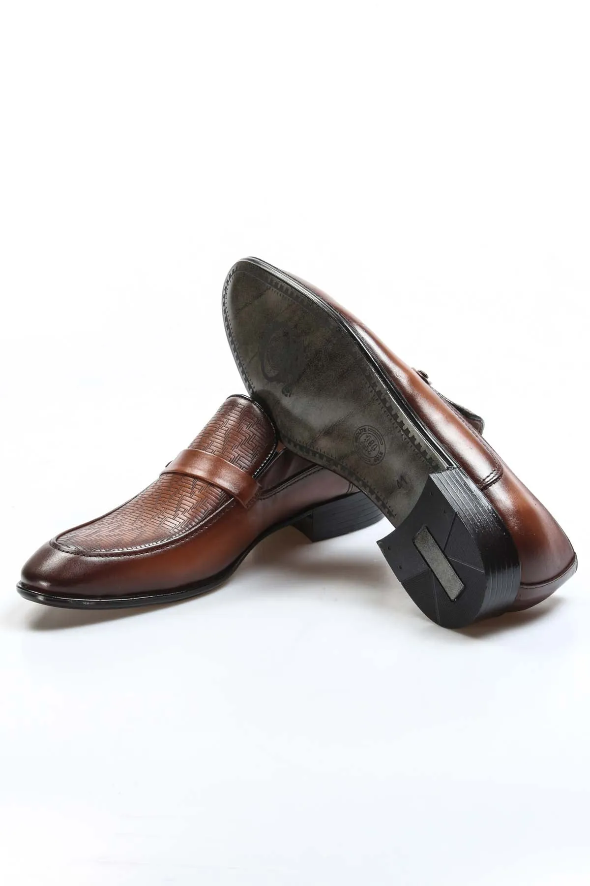 Men's Brown Leather Dress Loafers-Wessi sold by Wessi product image thumbnail 4
