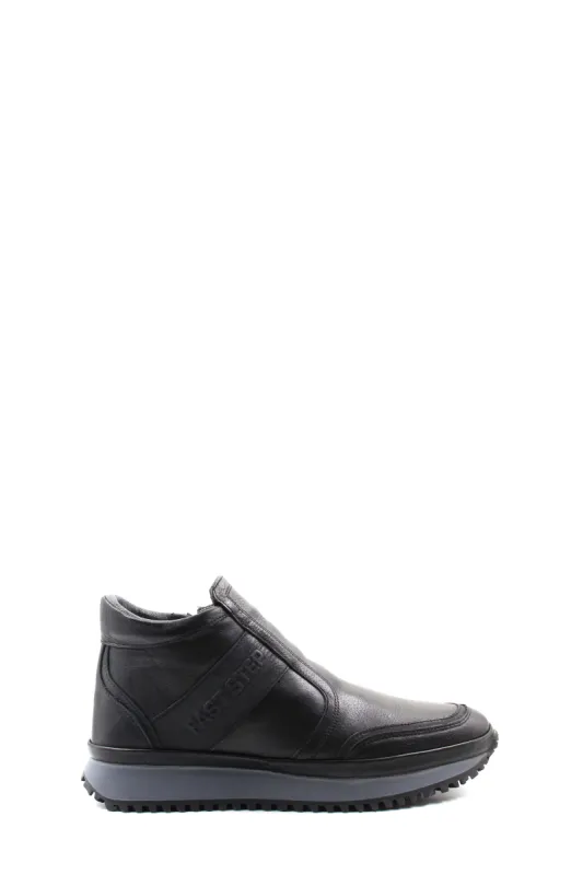 Black Leather Slip-On Ankle Boots Wessi sold by Wessi