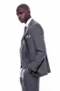 Striped Slim Fit Antracite Men Suit - Wessi sold by Wessi