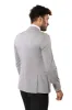 Black Double Breasted Vest Grey Men Suit - Wessi sold by Wessi