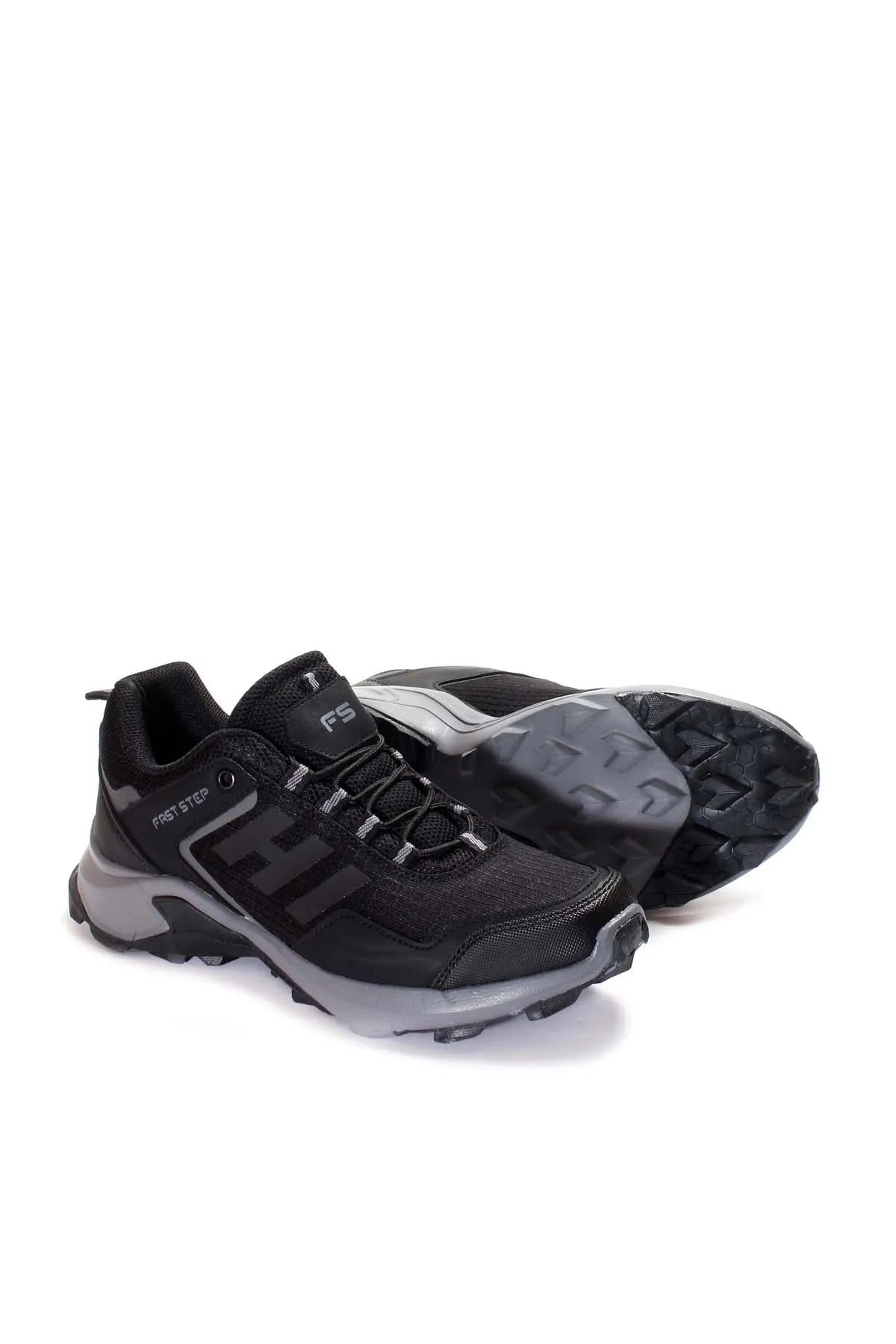 Men's Black and Grey Trail Running Shoes - Wessi sold by Wessi product image thumbnail 4