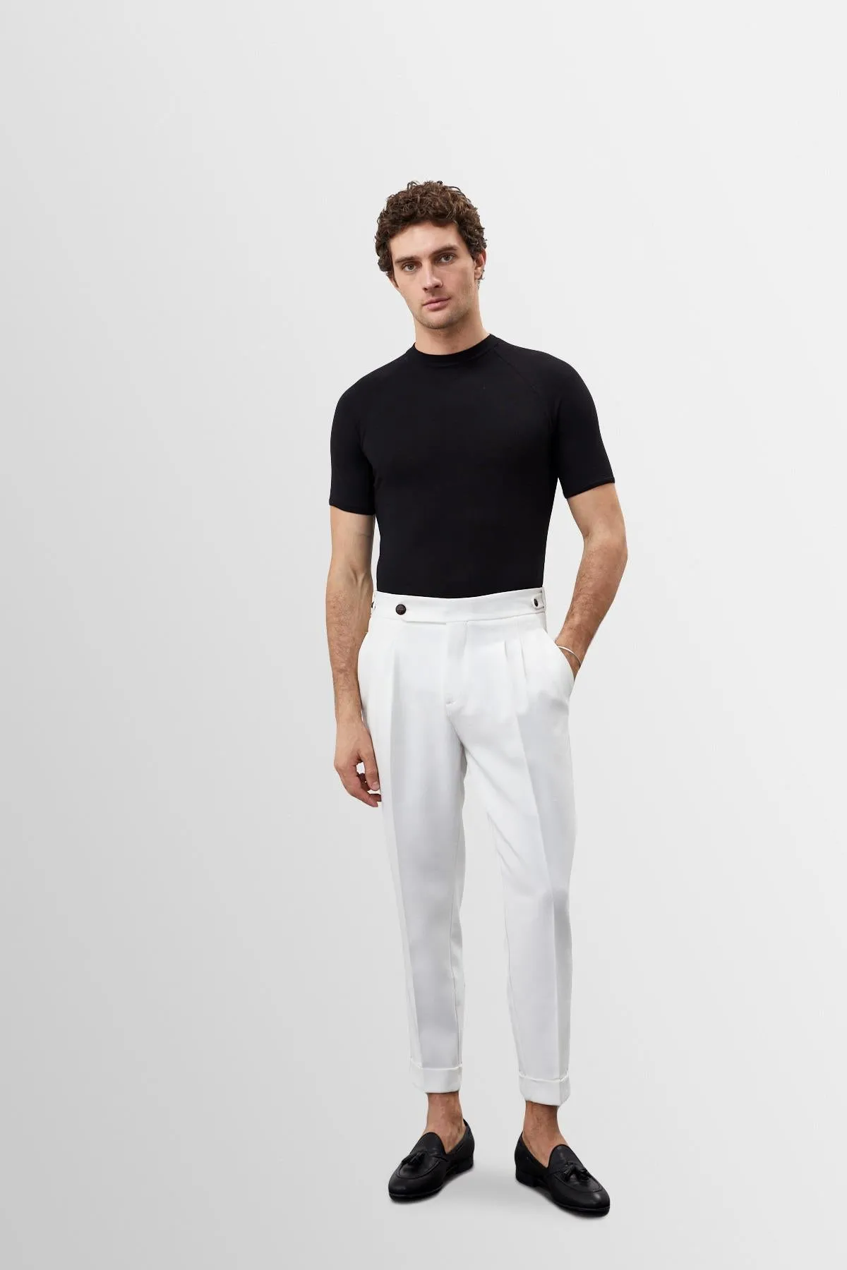 Men's Black Slim Fit Crew Neck T-Shirt - Wessi sold by Wessi