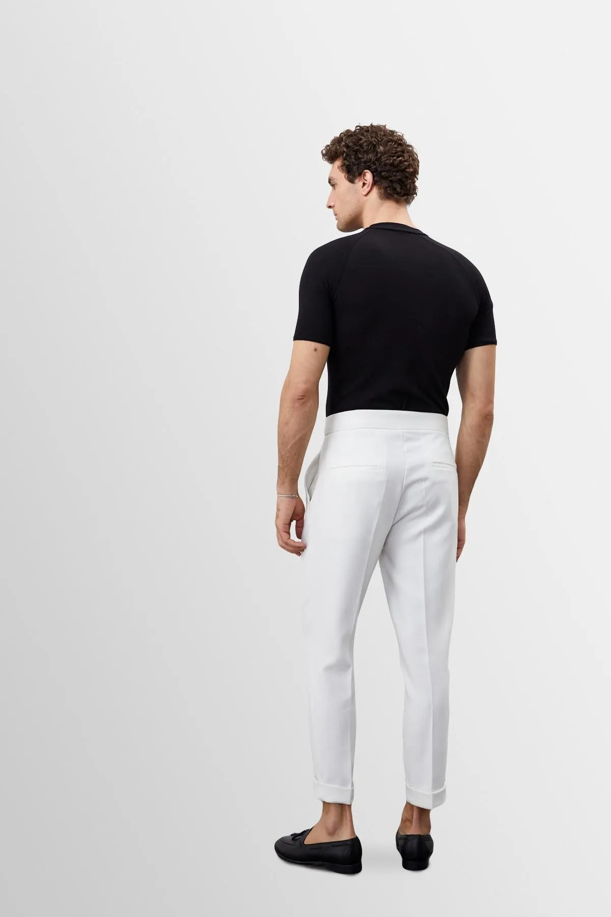 Men's Black Slim Fit Crew Neck T-Shirt - Wessi sold by Wessi product image thumbnail 5