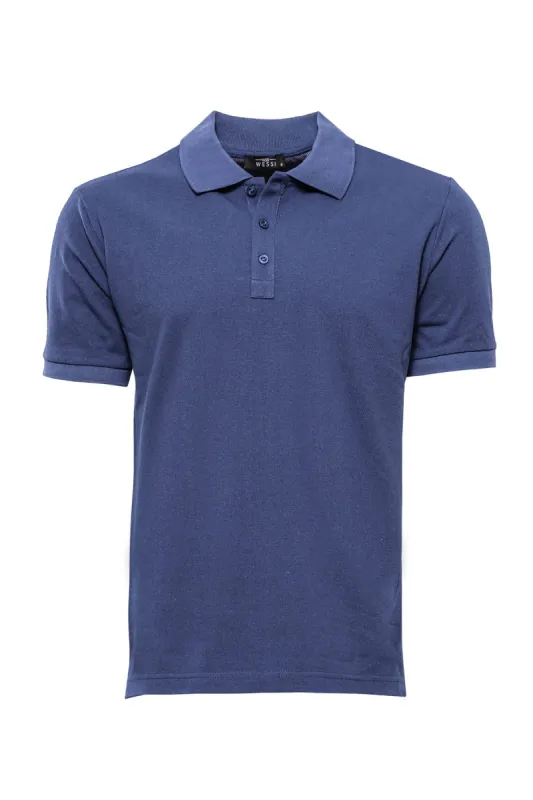 Oxford Navy Polo Collar T-shirt - Wessi sold by Wessi