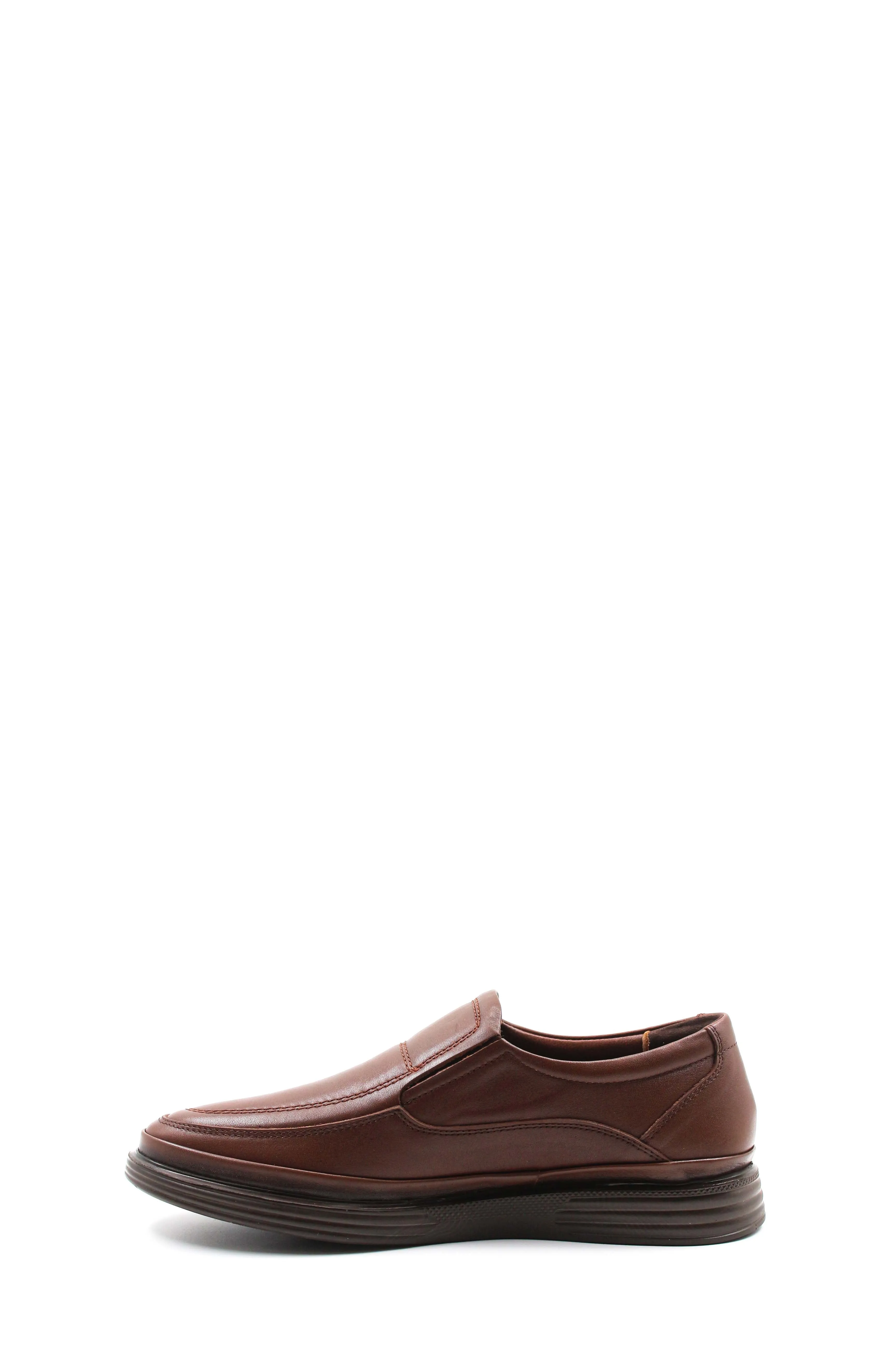 Men's Brown Leather Slip-On Loafers with Cushioned Sole - Wessi sold by Wessi product image thumbnail 2