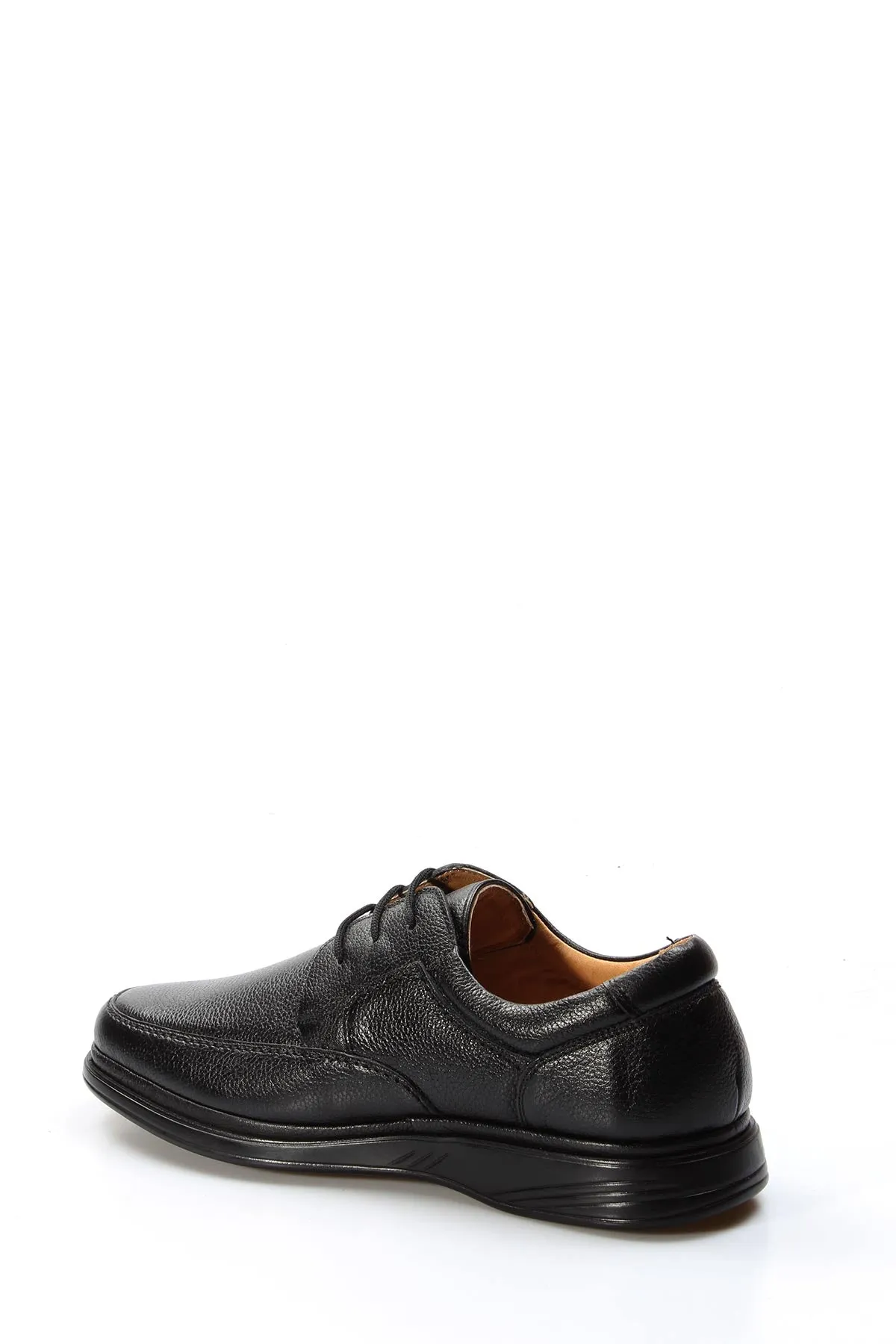 Men's Black Pebbled Leather Lace-Up Shoes - Wessi sold by Wessi product image thumbnail 2