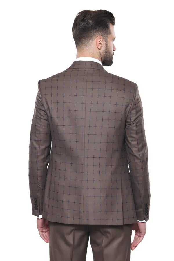 Brown Checked Suit - Wessi sold by Wessi product image thumbnail 4