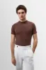 Men's Brown Slim Fit Crew Neck T-Shirt - Wessi sold by Wessi