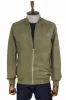 Plain Zippered Pockets Light Green Men Bomber Coat - Wessi sold by Wessi