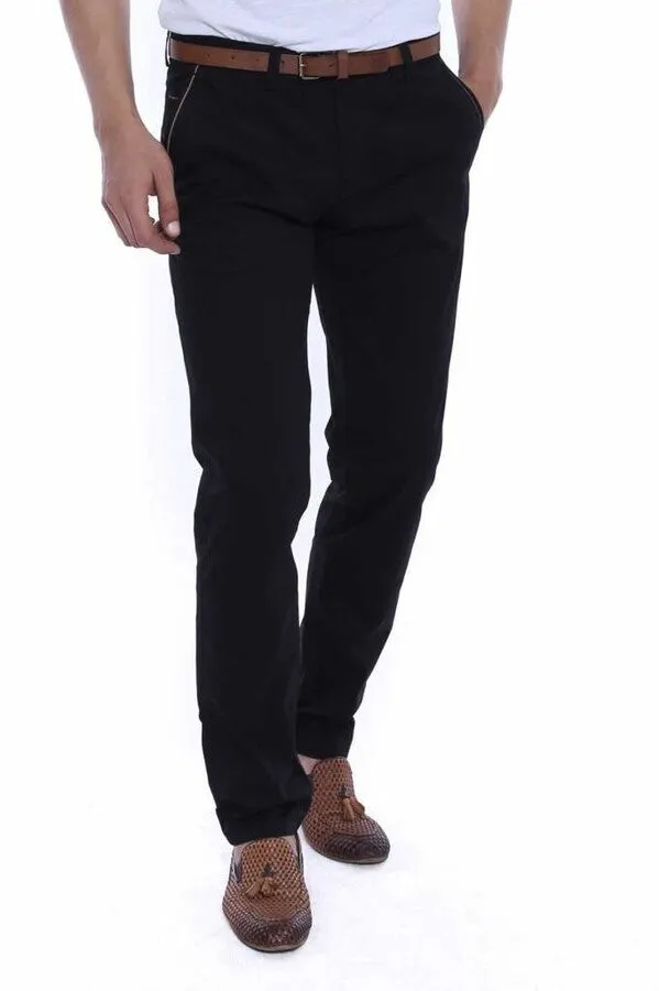 5 Pockets Patterned Black Men Pants - Wessi sold by Wessi product image thumbnail 5